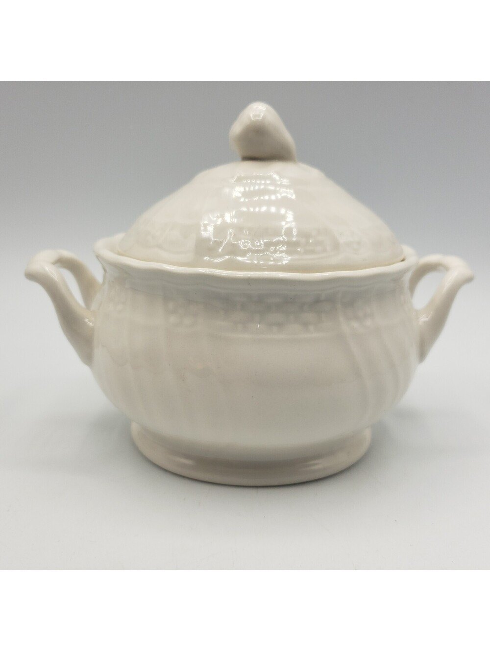 Mikasa Renaissance White Covered Sugar Bowl Replacement Piece Japan